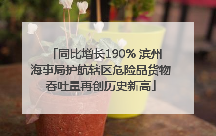 同比增长190% 滨州海事局护航辖区危险品货物吞吐量再创历史新高