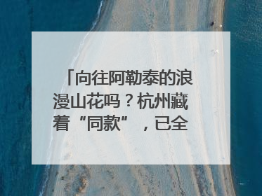 向往阿勒泰的浪漫山花吗？杭州藏着“同款”，已全面进入盛花期