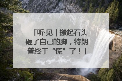 听·见｜搬起石头砸了自己的脚，特朗普终于“慌”了！