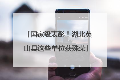 国家级表彰！湖北英山县这些单位获殊荣