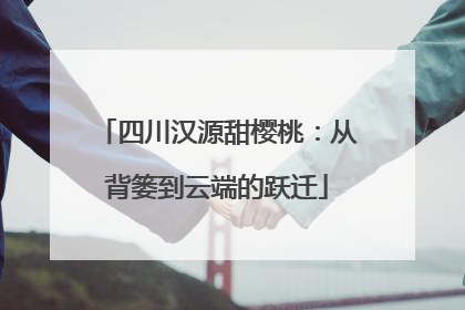 四川汉源甜樱桃：从背篓到云端的跃迁