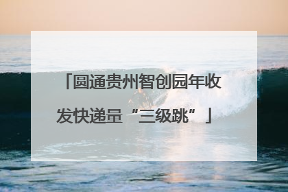 圆通贵州智创园年收发快递量“三级跳”
