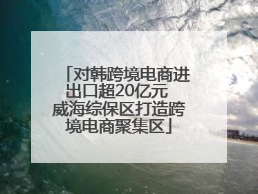 对韩跨境电商进出口超20亿元 威海综保区打造跨境电商聚集区