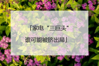 家电“三巨头”谁可能被挤出局