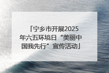 宁乡市开展2025年六五环境日“美丽中国我先行”宣传活动