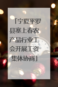 宁夏平罗县塞上春农产品行业工会开展工资集体协商
