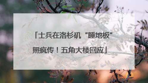 士兵在洛杉矶“睡地板”照疯传！五角大楼回应