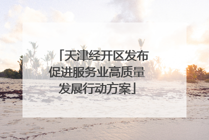 天津经开区发布促进服务业高质量发展行动方案