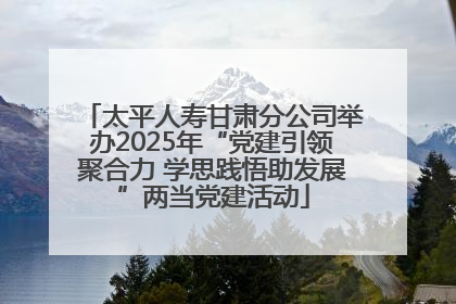 太平人寿甘肃分公司举办2025年“党建引领聚合力 学思践悟助发展”两当党建活动