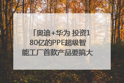 奥迪+华为 投资180亿的PPE超级智能工厂首款产品要搞大事情？｜粤港澳车展