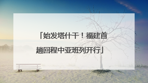 始发塔什干！福建首趟回程中亚班列开行