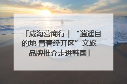 威海营商行｜“逍遥目的地 青春经开区”文旅品牌推介走进韩国
