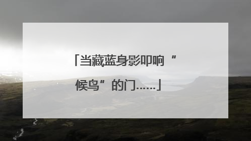 当藏蓝身影叩响“候鸟”的门……