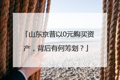 山东京普以0元购买资产，背后有何筹划？