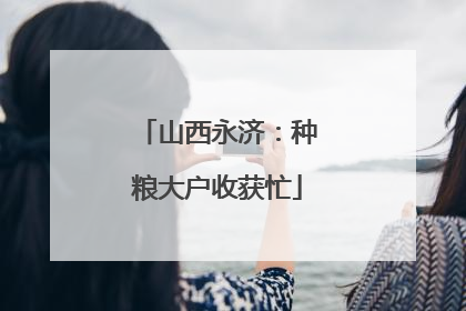 山西永济：种粮大户收获忙