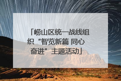 崂山区统一战线组织“智览新篇 同心奋进”主题活动