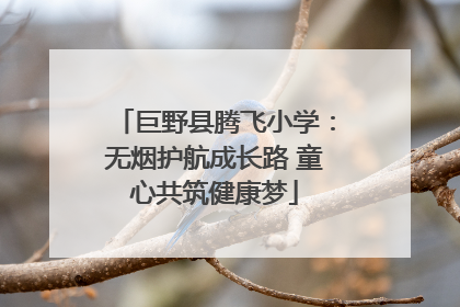 巨野县腾飞小学：无烟护航成长路 童心共筑健康梦