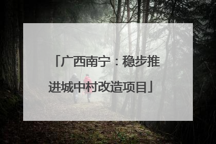 广西南宁：稳步推进城中村改造项目