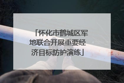 怀化市鹤城区军地联合开展重要经济目标防护演练
