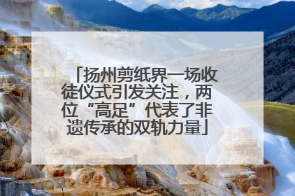 扬州剪纸界一场收徒仪式引发关注，两位“高足”代表了非遗传承的双轨力量