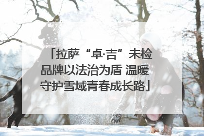 拉萨“卓·吉”未检品牌以法治为盾 温暖守护雪域青春成长路