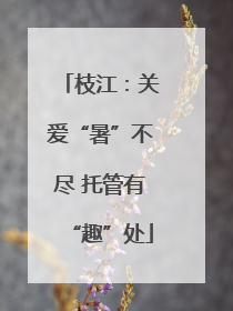 枝江：关爱“暑”不尽 托管有“趣”处