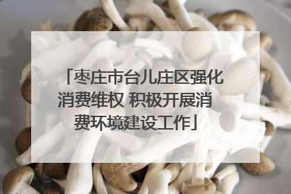 枣庄市台儿庄区强化消费维权 积极开展消费环境建设工作