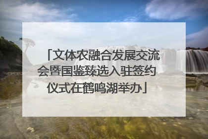 文体农融合发展交流会暨国鉴臻选入驻签约仪式在鹤鸣湖举办