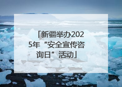 新疆举办2025年“安全宣传咨询日”活动