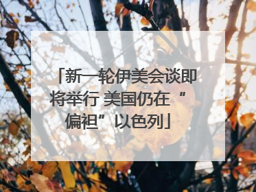 新一轮伊美会谈即将举行 美国仍在“偏袒”以色列
