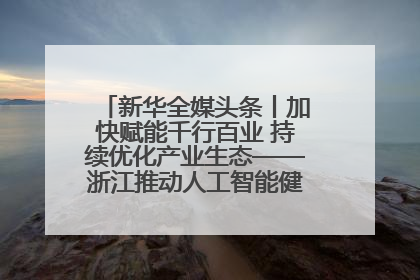 新华全媒头条丨加快赋能千行百业 持续优化产业生态——浙江推动人工智能健康有序发展观察