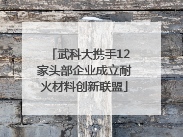 武科大携手12家头部企业成立耐火材料创新联盟