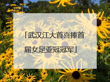 武汉江大首喜捧首届女足亚冠冠军