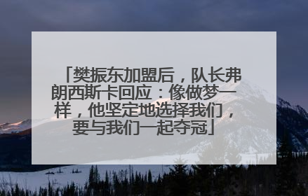 樊振东加盟后，队长弗朗西斯卡回应：像做梦一样，他坚定地选择我们，要与我们一起夺冠