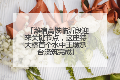潍宿高铁临沂段迎来关键节点，这座特大桥首个水中主墩承台浇筑完成