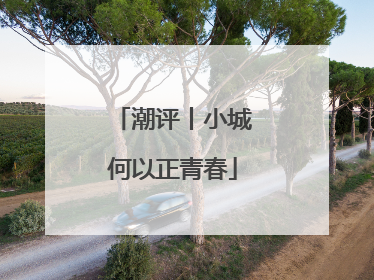潮评丨小城何以正青春