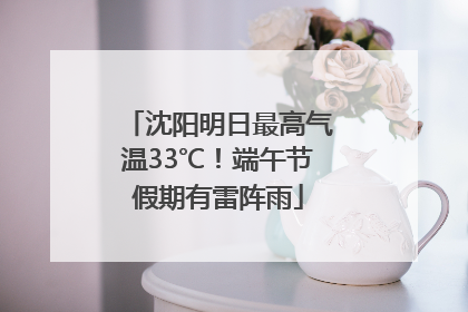 沈阳明日最高气温33℃！端午节假期有雷阵雨