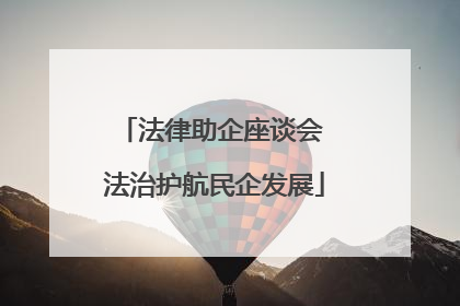法律助企座谈会 法治护航民企发展