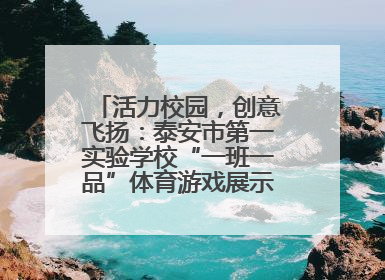 活力校园，创意飞扬：泰安市第一实验学校“一班一品”体育游戏展示精彩纷呈