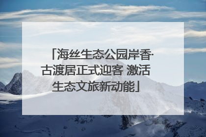 海丝生态公园岸香·古渡居正式迎客 激活生态文旅新动能