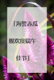 海警赤瓜舰欢度端午佳节