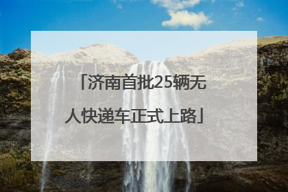 济南首批25辆无人快递车正式上路
