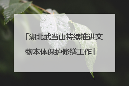 湖北武当山持续推进文物本体保护修缮工作