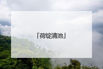 荷绽清池