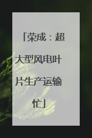 荣成：超大型风电叶片生产运输忙
