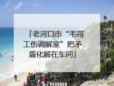 老河口市“毛哥工伤调解室”把矛盾化解在车间