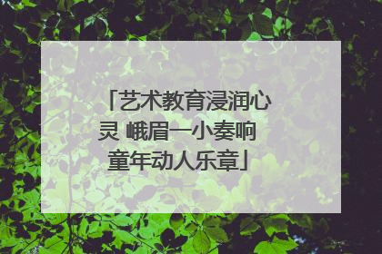 艺术教育浸润心灵 峨眉一小奏响童年动人乐章