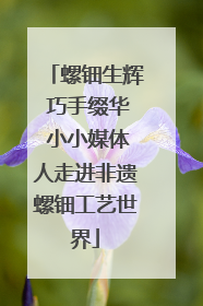 螺钿生辉 巧手缀华 小小媒体人走进非遗螺钿工艺世界