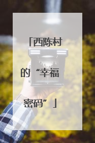 西陈村的“幸福密码”