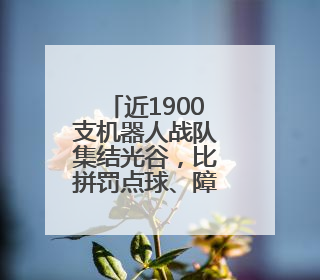近1900支机器人战队集结光谷,比拼罚点球、障碍跑